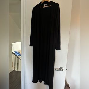 Black long cardigan